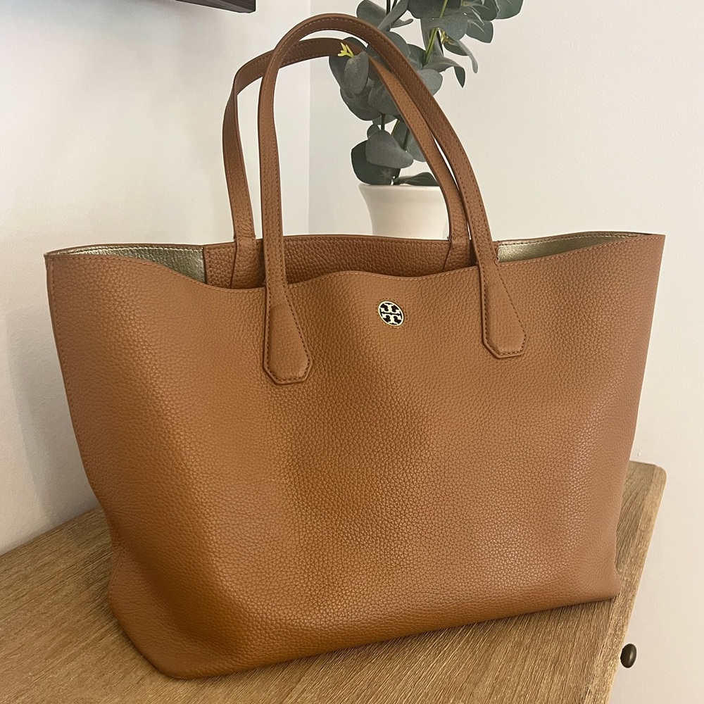 Tory Burch Pebble Leather Tote
